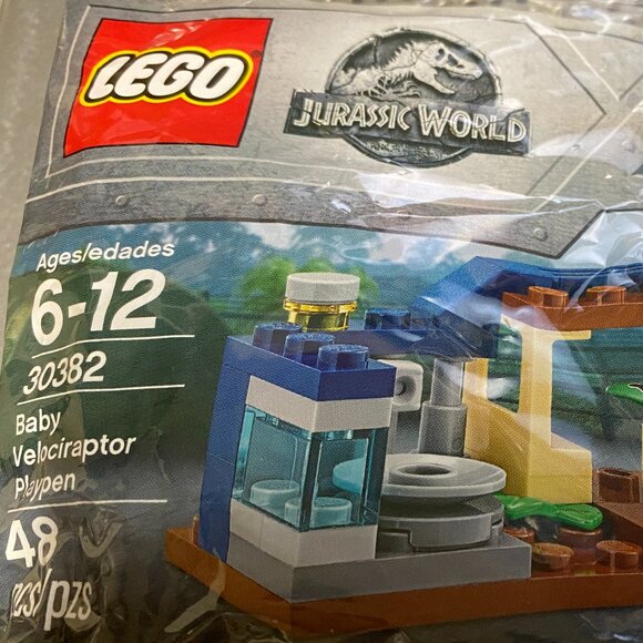 Lego # 30382 Jurassic World Baby Velociraptor Playpen 2018 Retired - Picture 1 of 4